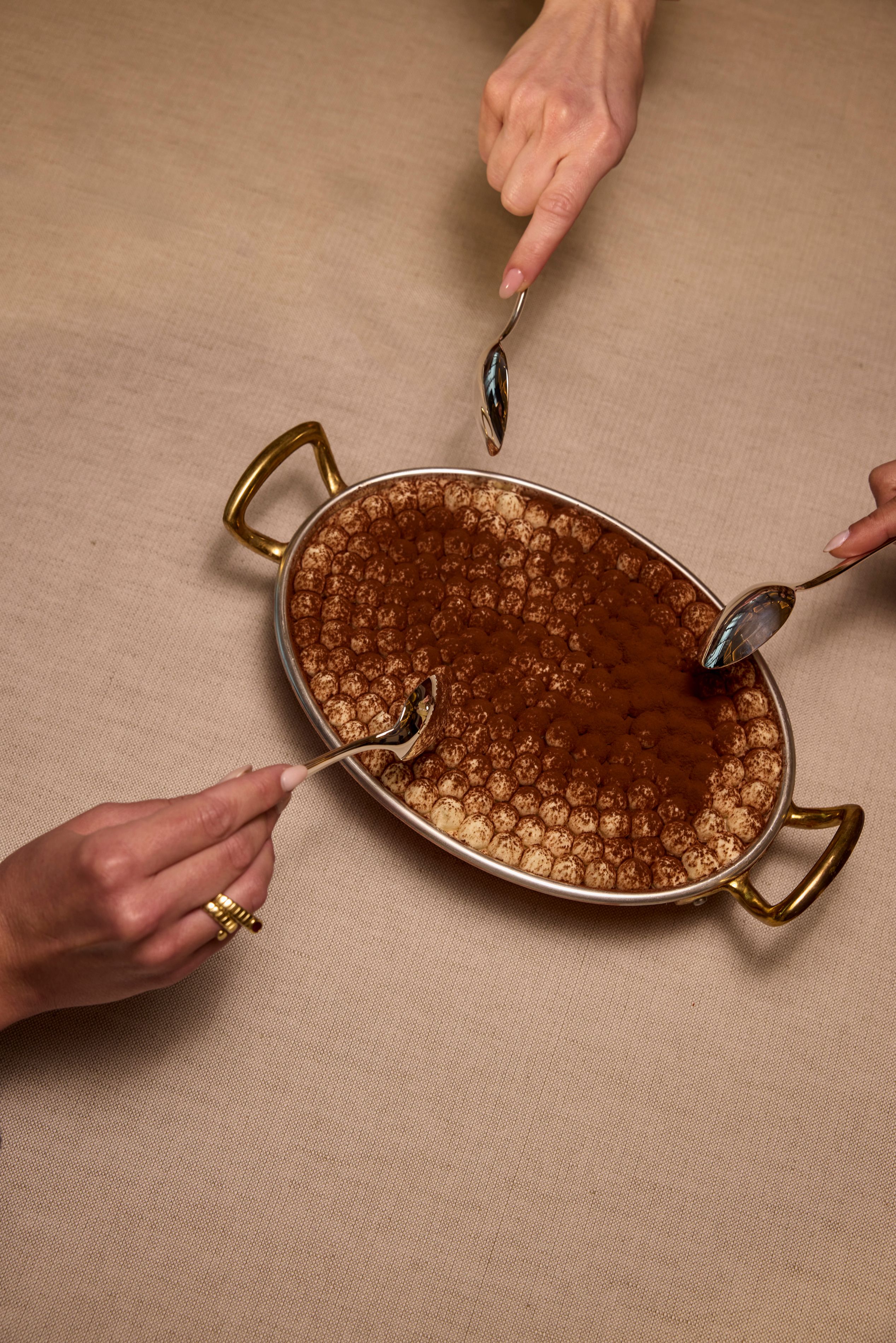 Tiramisu At Seia, Guests Enjoying Dessert
